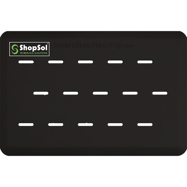 Anti-Fatigue Supreme Dual Mat, 3"x2", Black